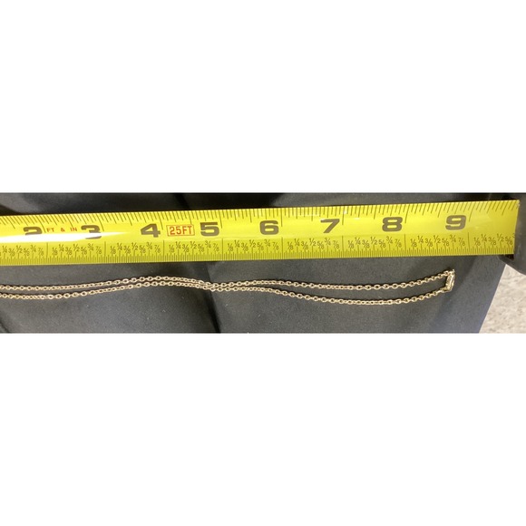 Sapphire Pendant Necklace Gold Tone Chain Bezel Set 2.00 ct - Picture 9 of 9